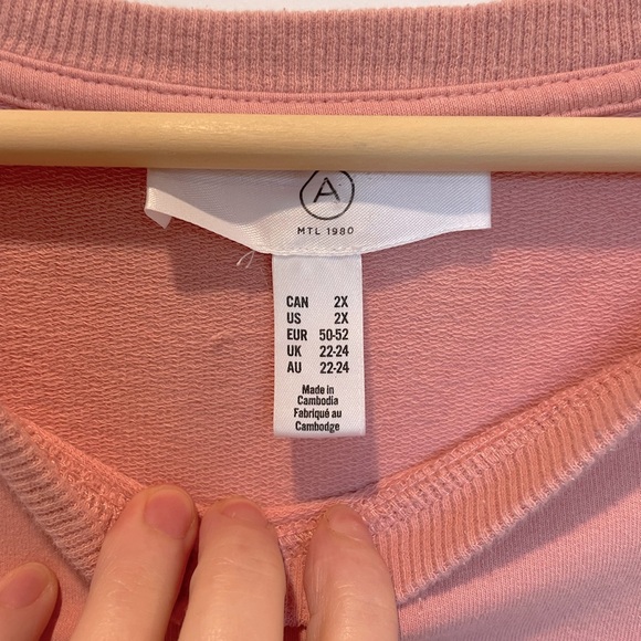 Addition Elle pink "Sunday Mood" sweater - Picture 5 of 6